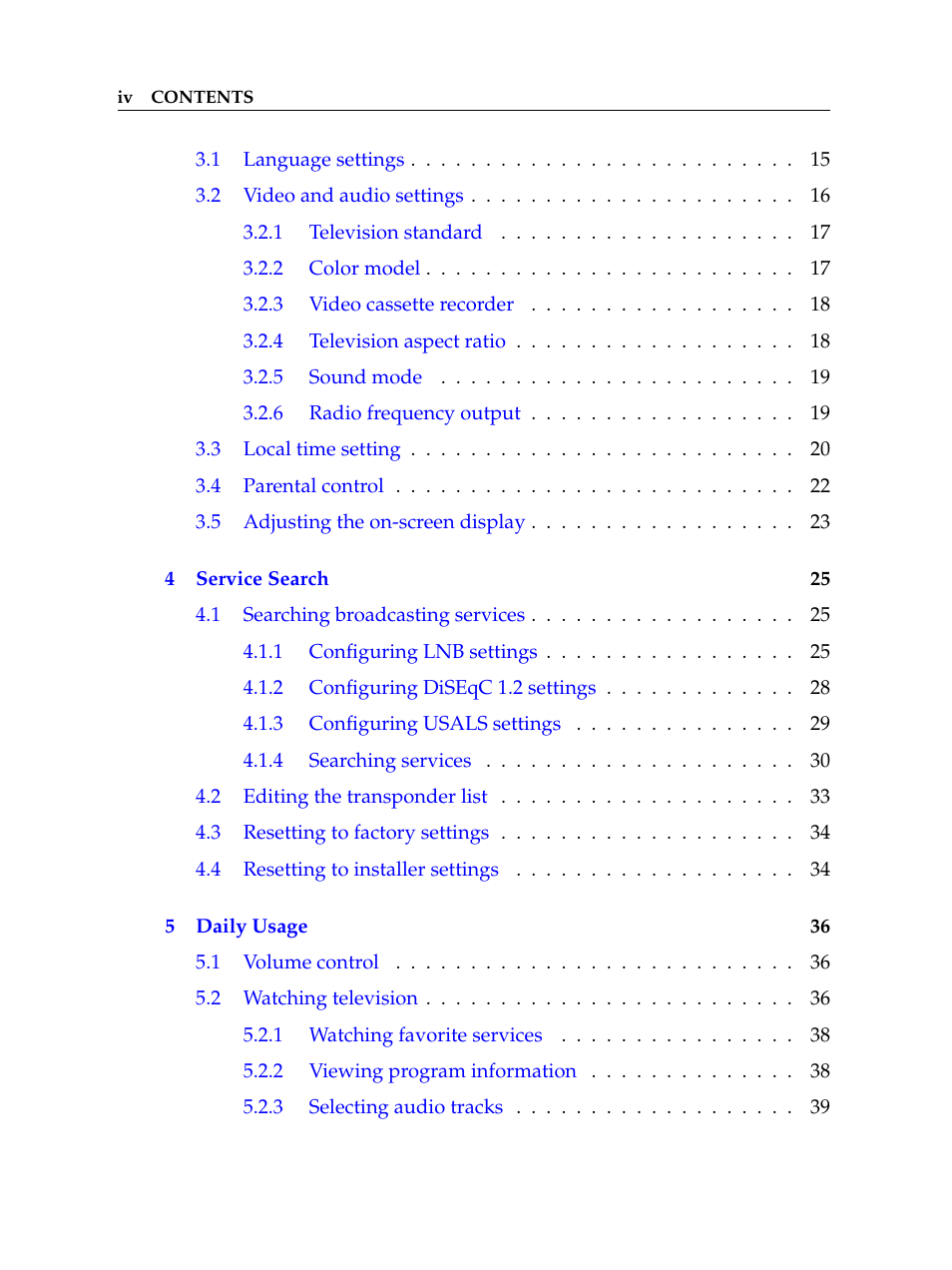 Topfield TF 5100 CI User Manual | Page 4 / 64