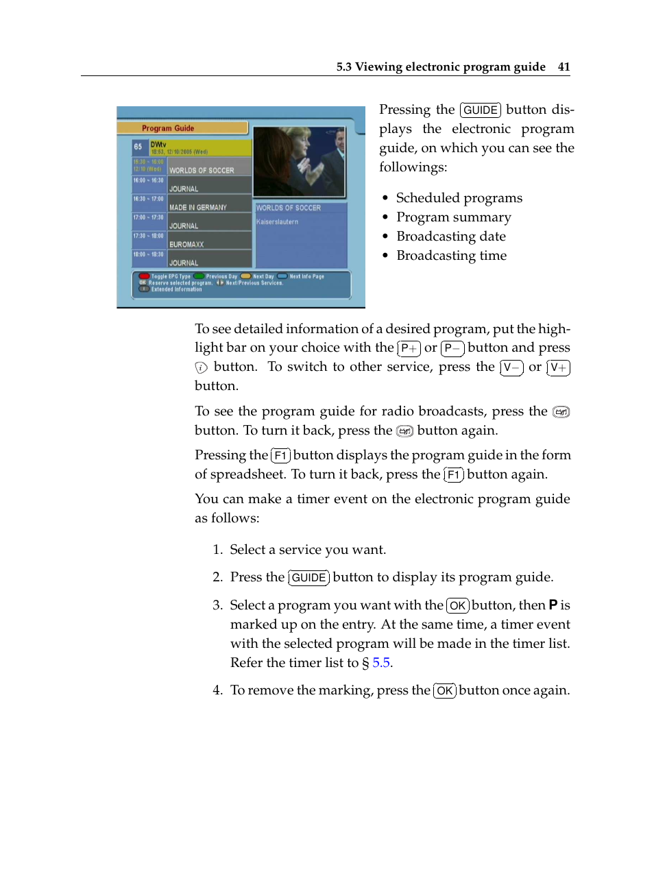 Topfield TF 5100 CI User Manual | Page 47 / 64