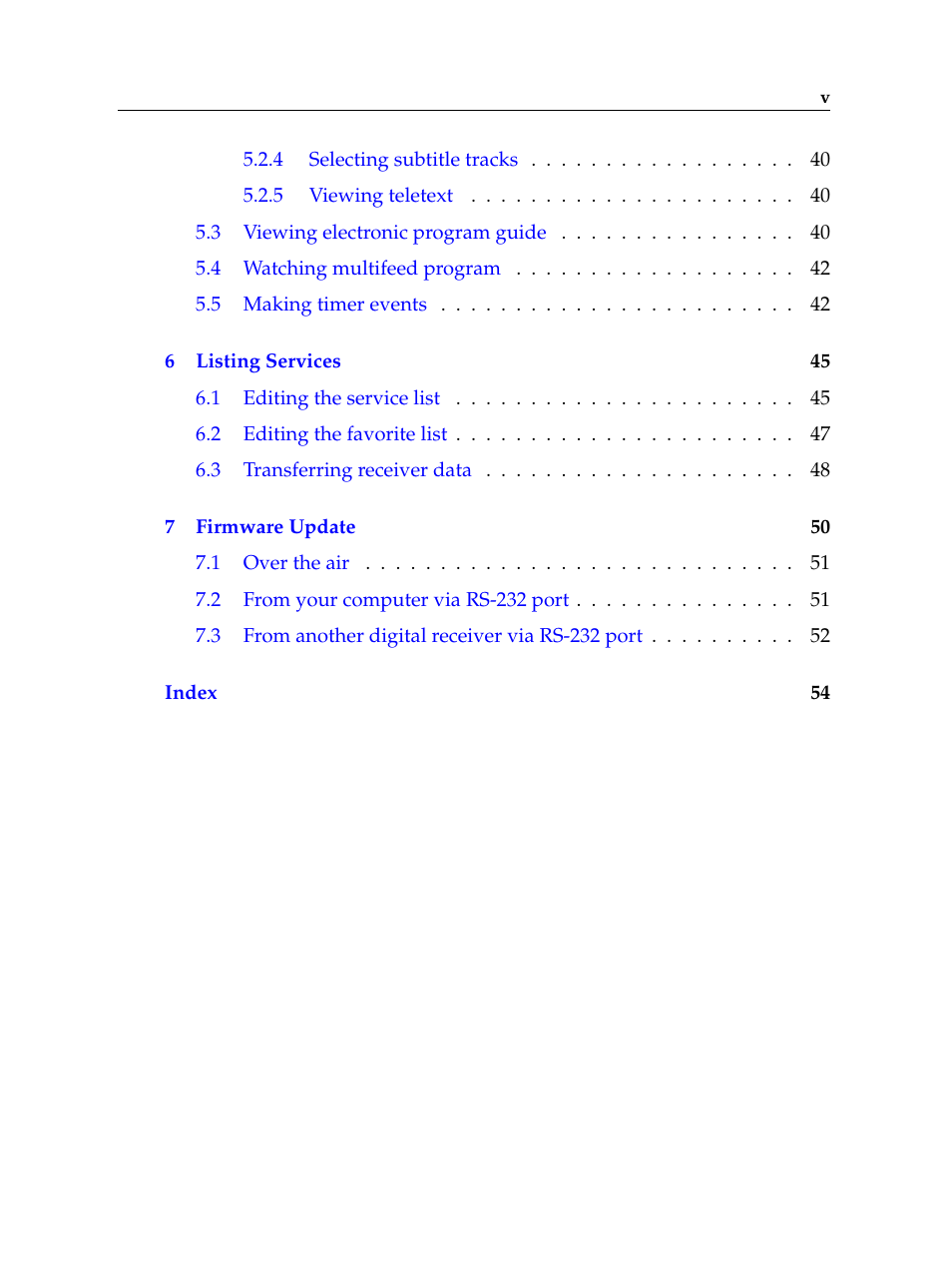 Topfield TF 5100 CI User Manual | Page 5 / 64