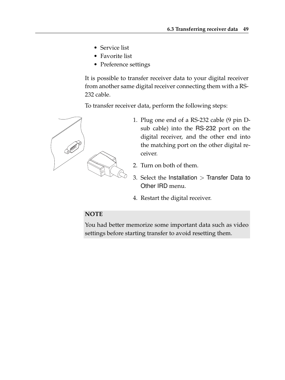 Topfield TF 5100 CI User Manual | Page 55 / 64