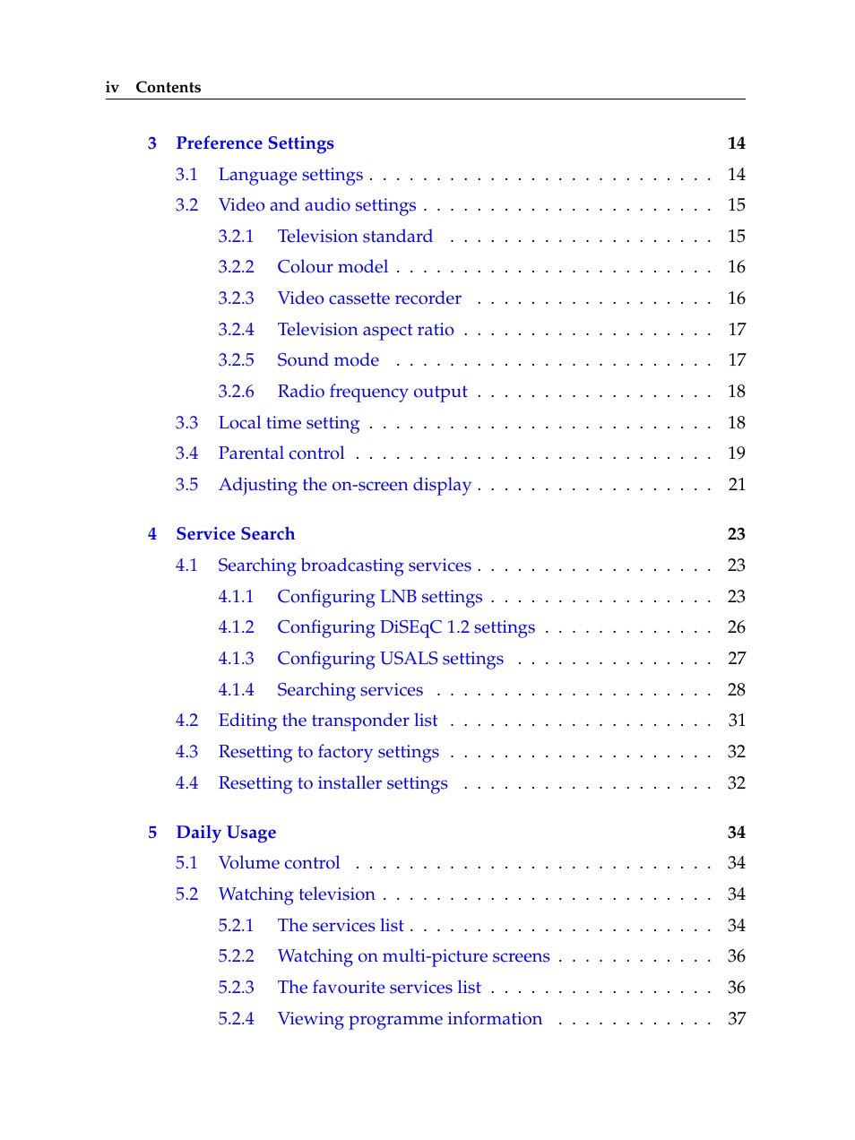 Topfield TF 6000 FE User Manual | Page 4 / 64