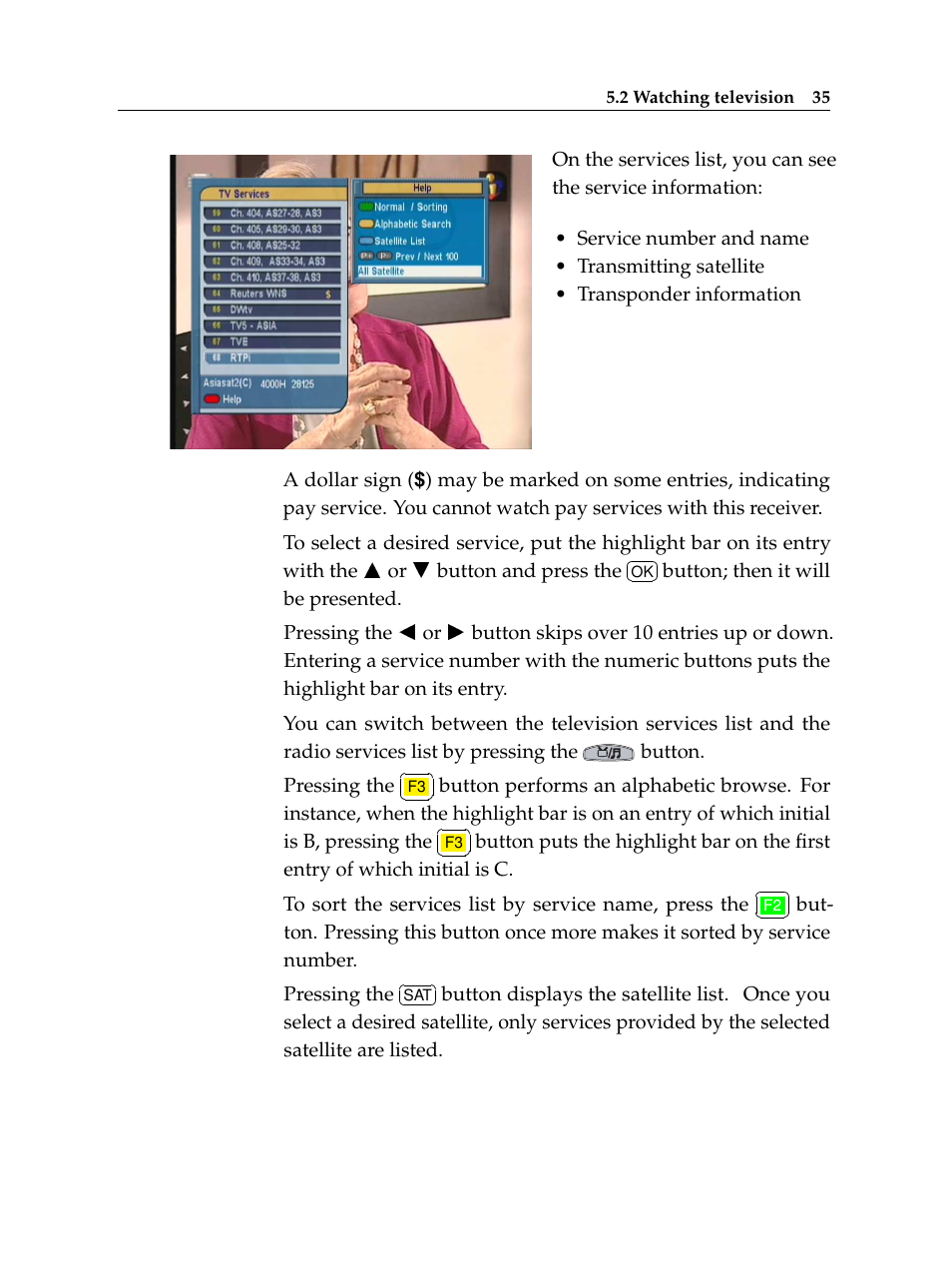 Topfield TF 6000 FE User Manual | Page 41 / 64