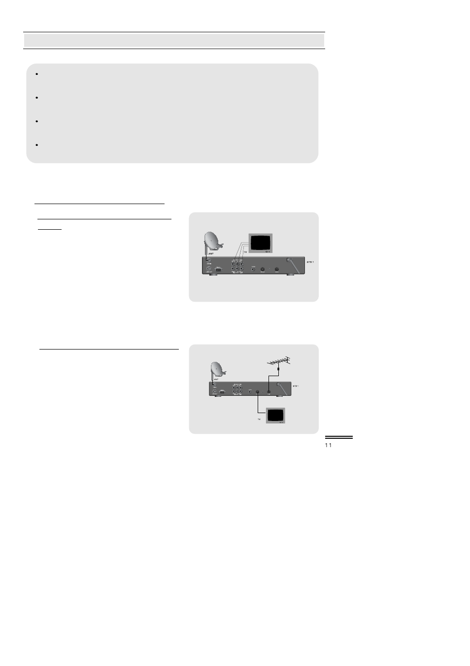 Non-scart model 1) connection to tv, vcr and hi-fi | Topfield TF3000FI User Manual | Page 11 / 50