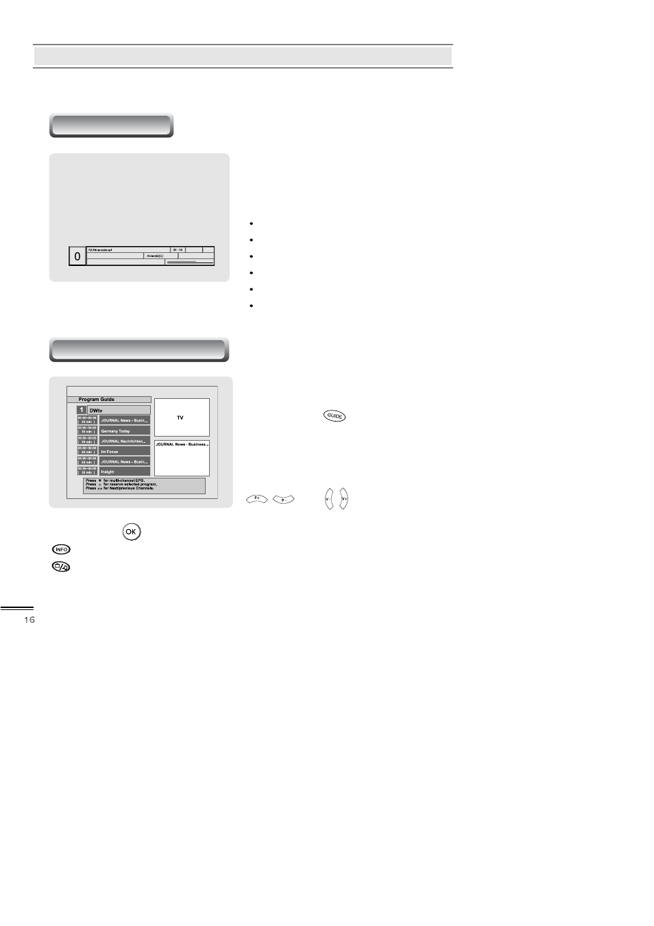 Function guide | Topfield TF3000FI User Manual | Page 16 / 50