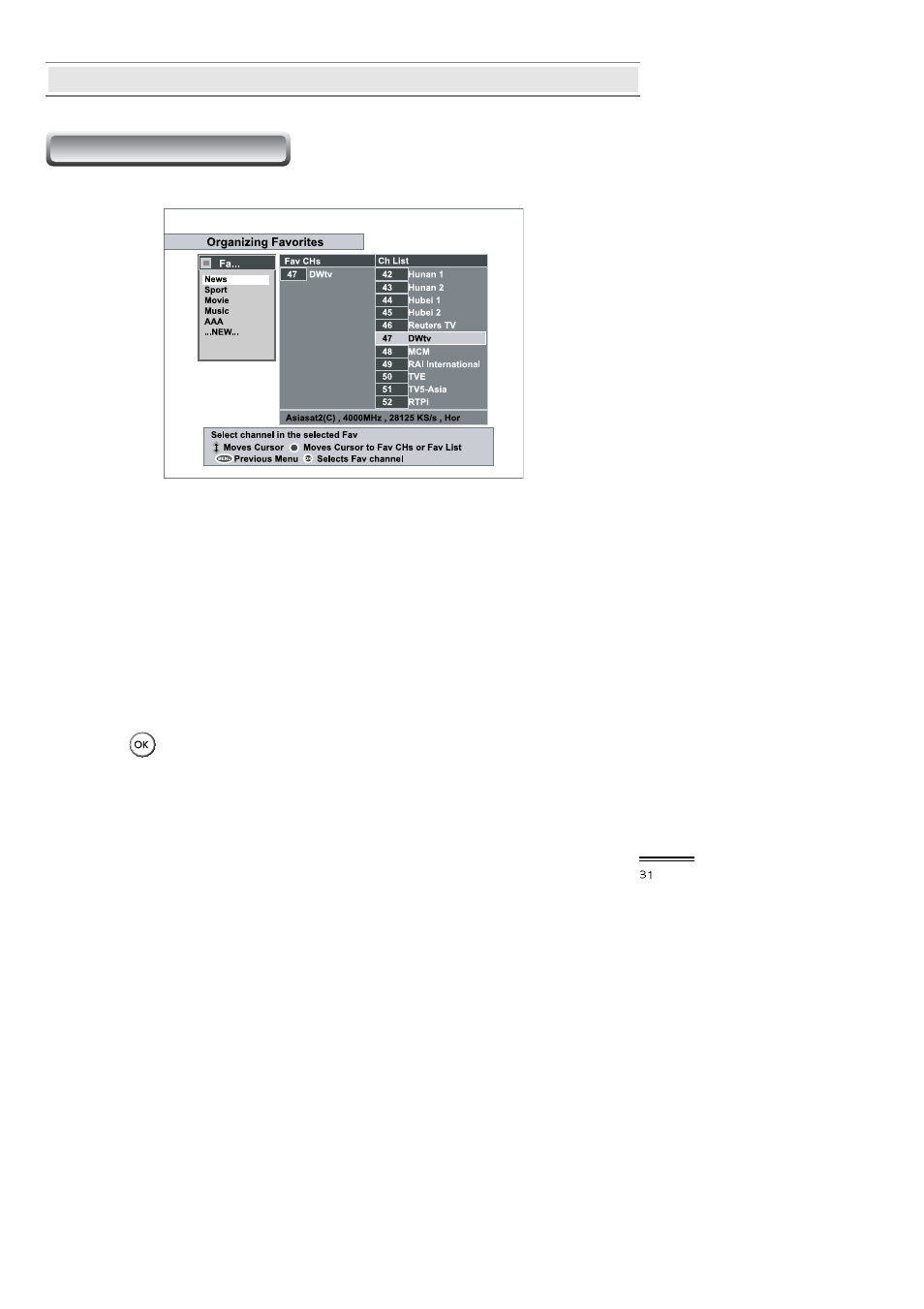 Topfield TF3000FI User Manual | Page 31 / 50