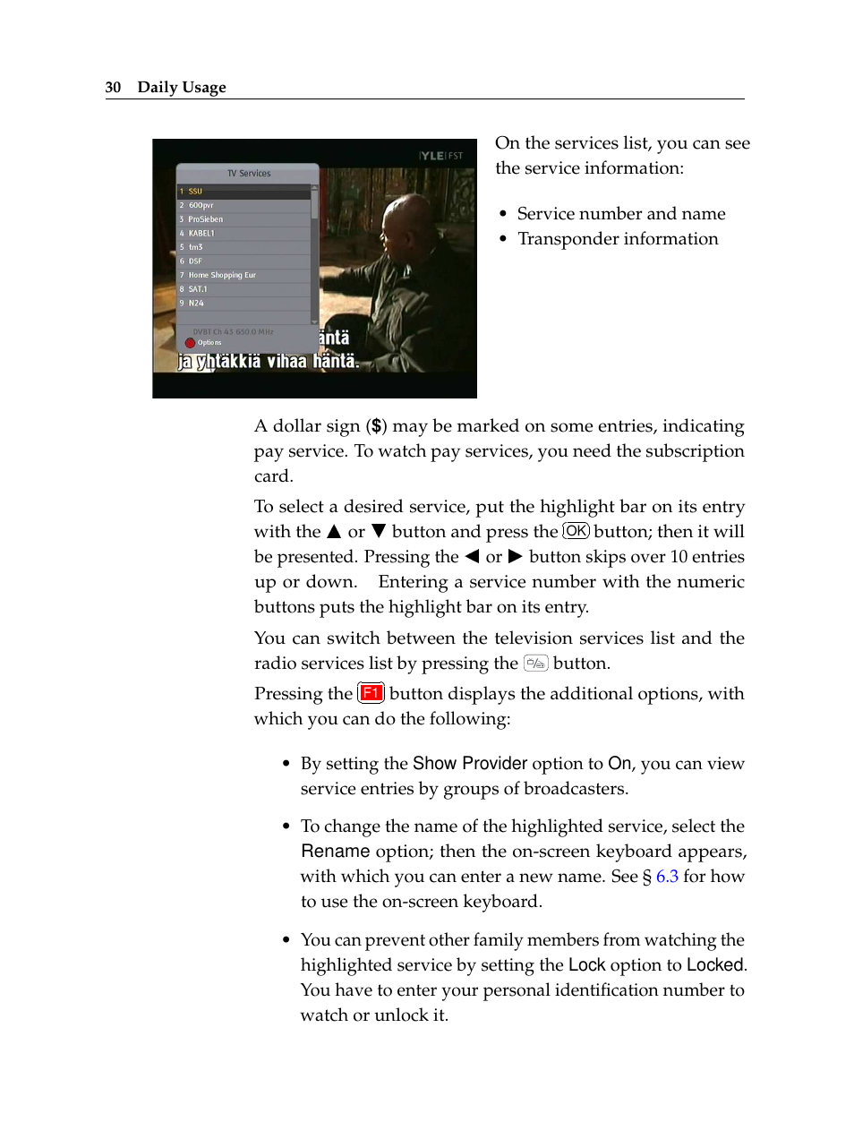 Topfield Digital Terrestrial Receiver PERSONAL VIDEO RECORDER TF 600 PVRt User Manual | Page 36 / 90