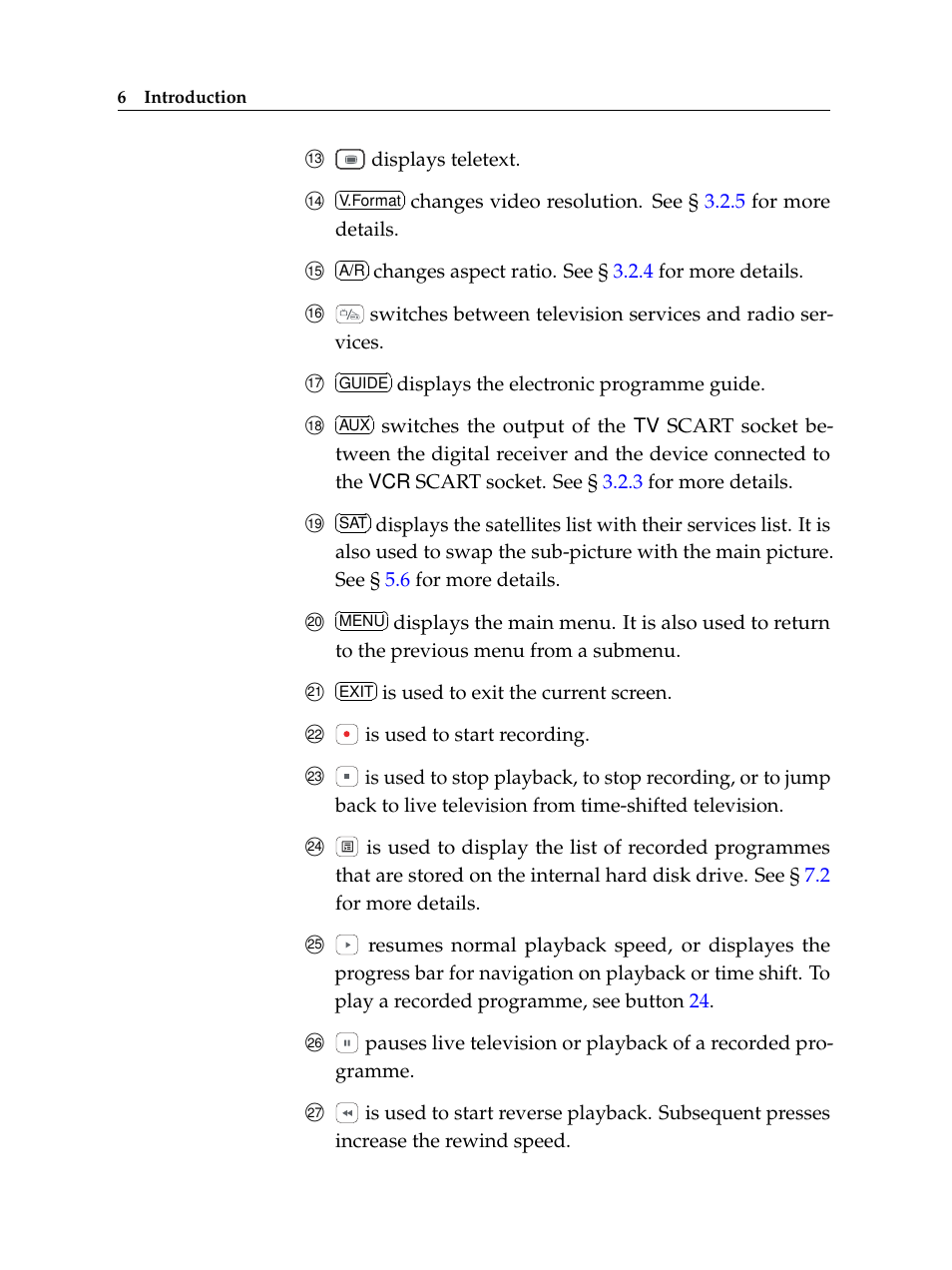 Topfield TF 6000 PVR ES User Manual | Page 14 / 110