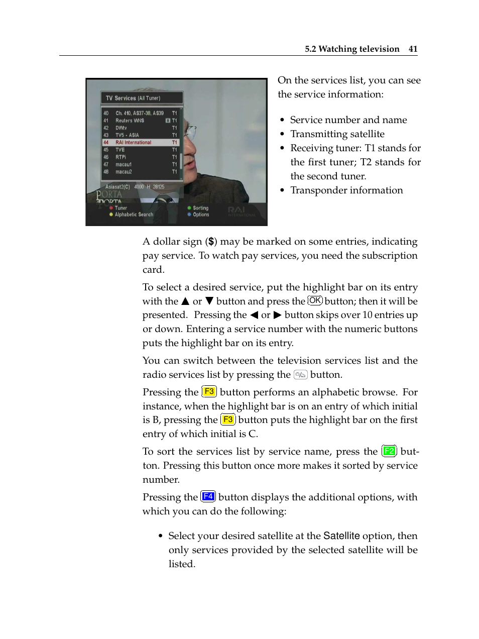 Topfield TF 6000 PVR ES User Manual | Page 49 / 110