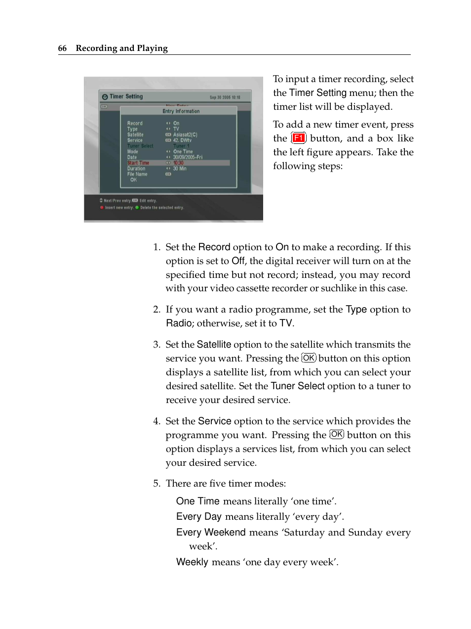Topfield TF 6000 PVR ES User Manual | Page 74 / 110