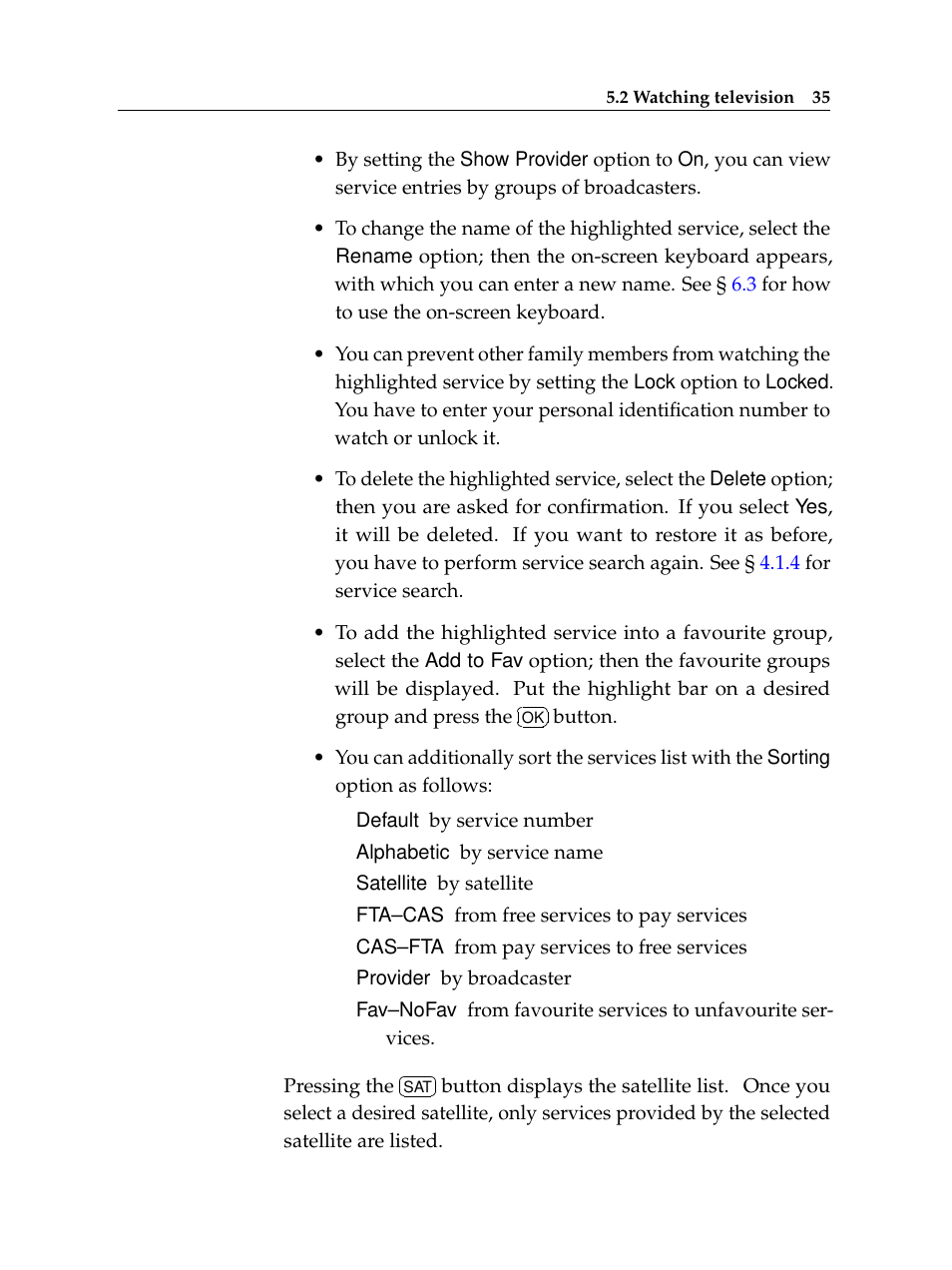 Topfield TF6400IR User Manual | Page 41 / 64