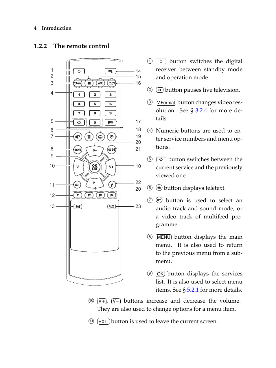 2 the remote control, The remote control | Topfield High Defninition Digital Satellite Receiver HV7700 HSCI User Manual | Page 10 / 64