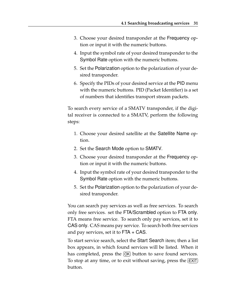 Topfield High Defninition Digital Satellite Receiver HV7700 HSCI User Manual | Page 37 / 64