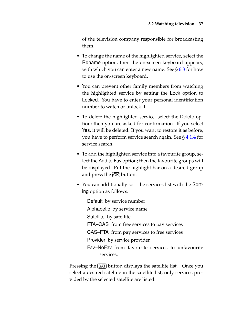 Topfield High Defninition Digital Satellite Receiver HV7700 HSCI User Manual | Page 43 / 64