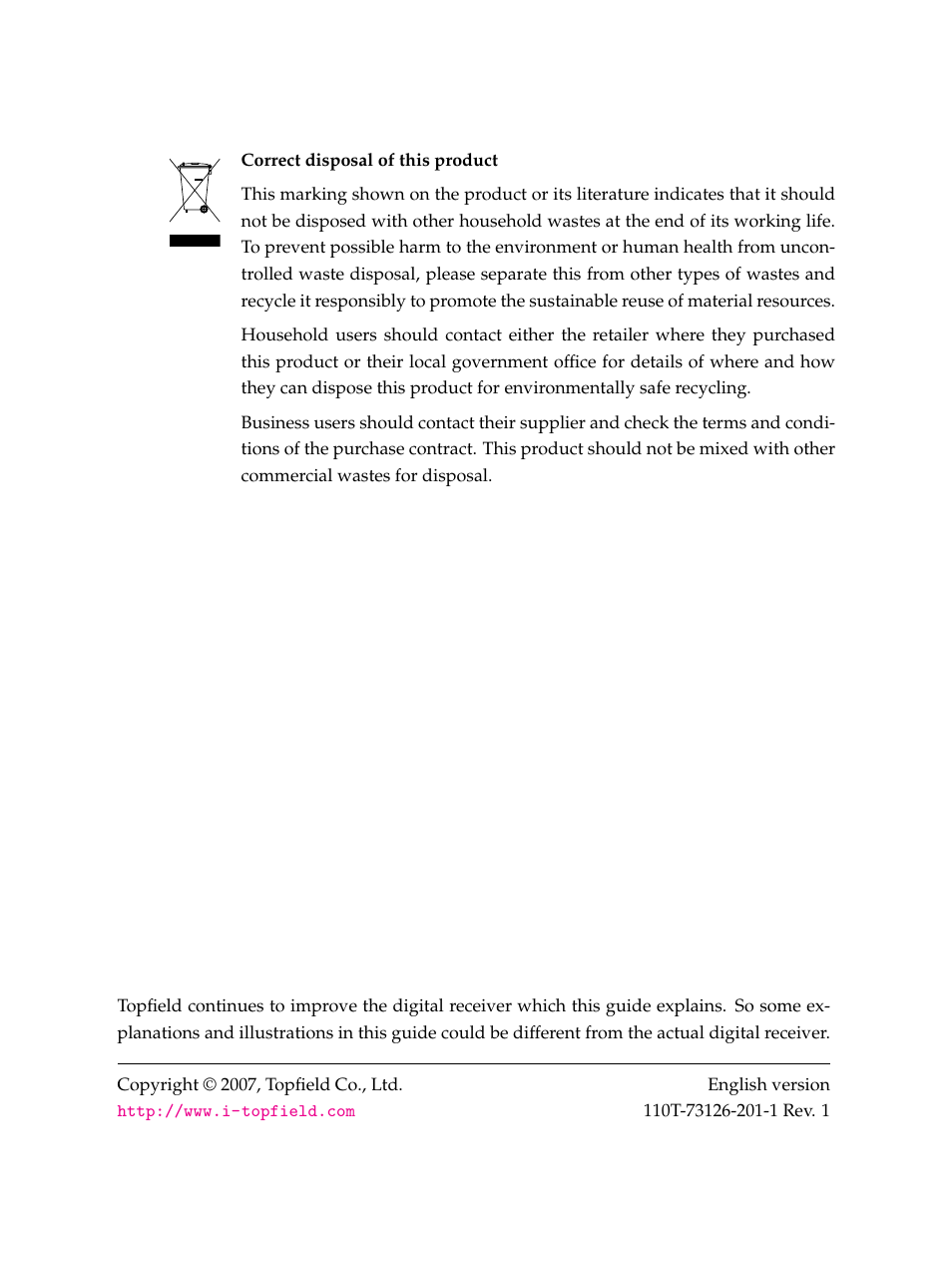 Back cover | Topfield High Defninition Digital Satellite Receiver HV7700 HSCI User Manual | Page 64 / 64