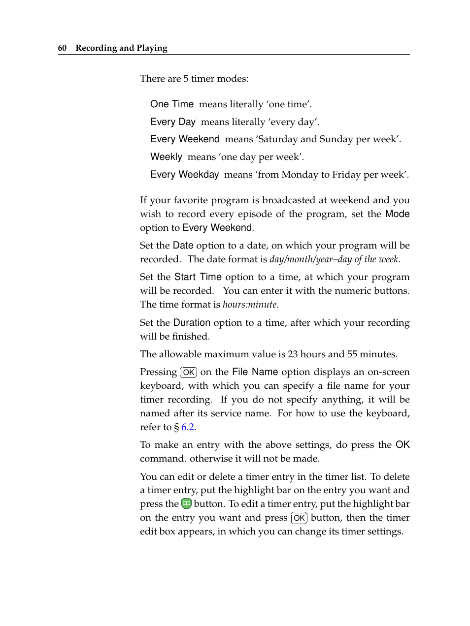 Topfield TF 5400 PVR User Manual | Page 66 / 92