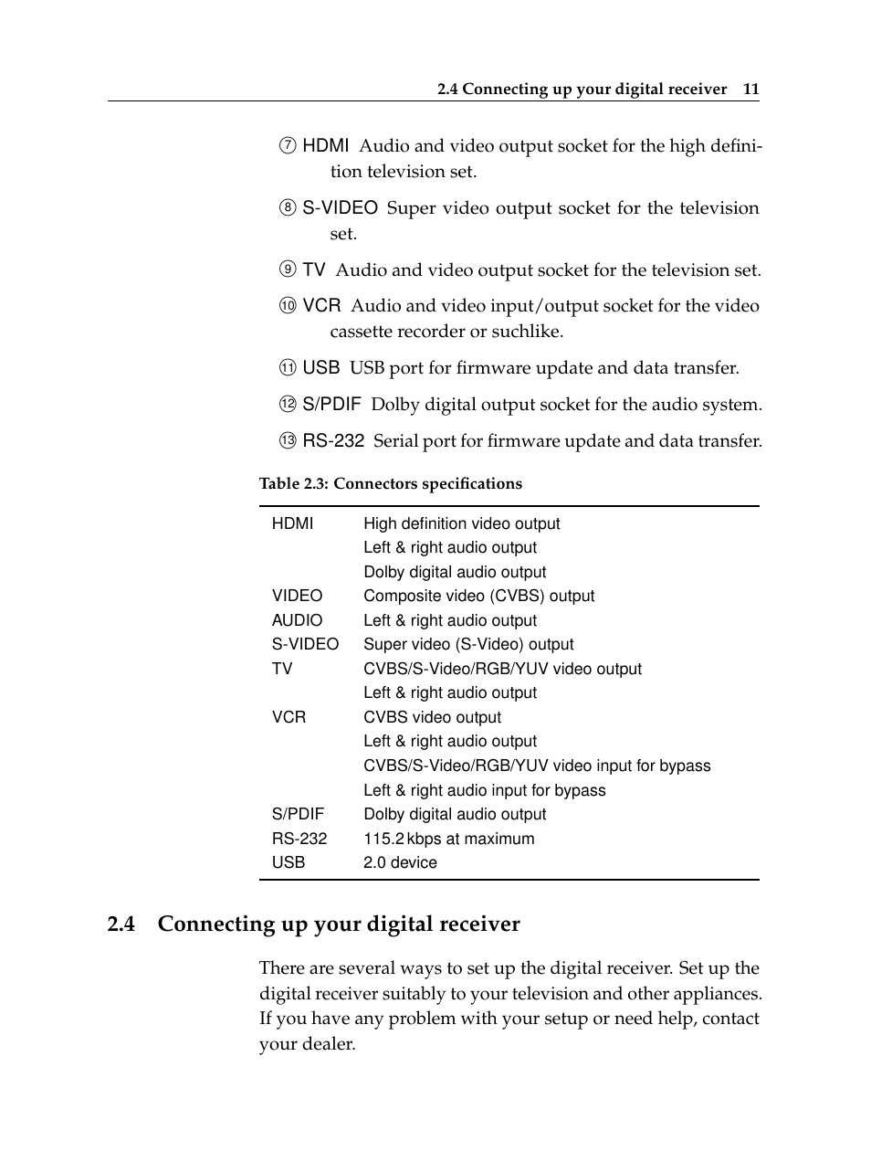 4 connecting up your digital receiver, Connecting up your digital receiver | Topfield TF 500 PVRC User Manual | Page 17 / 78