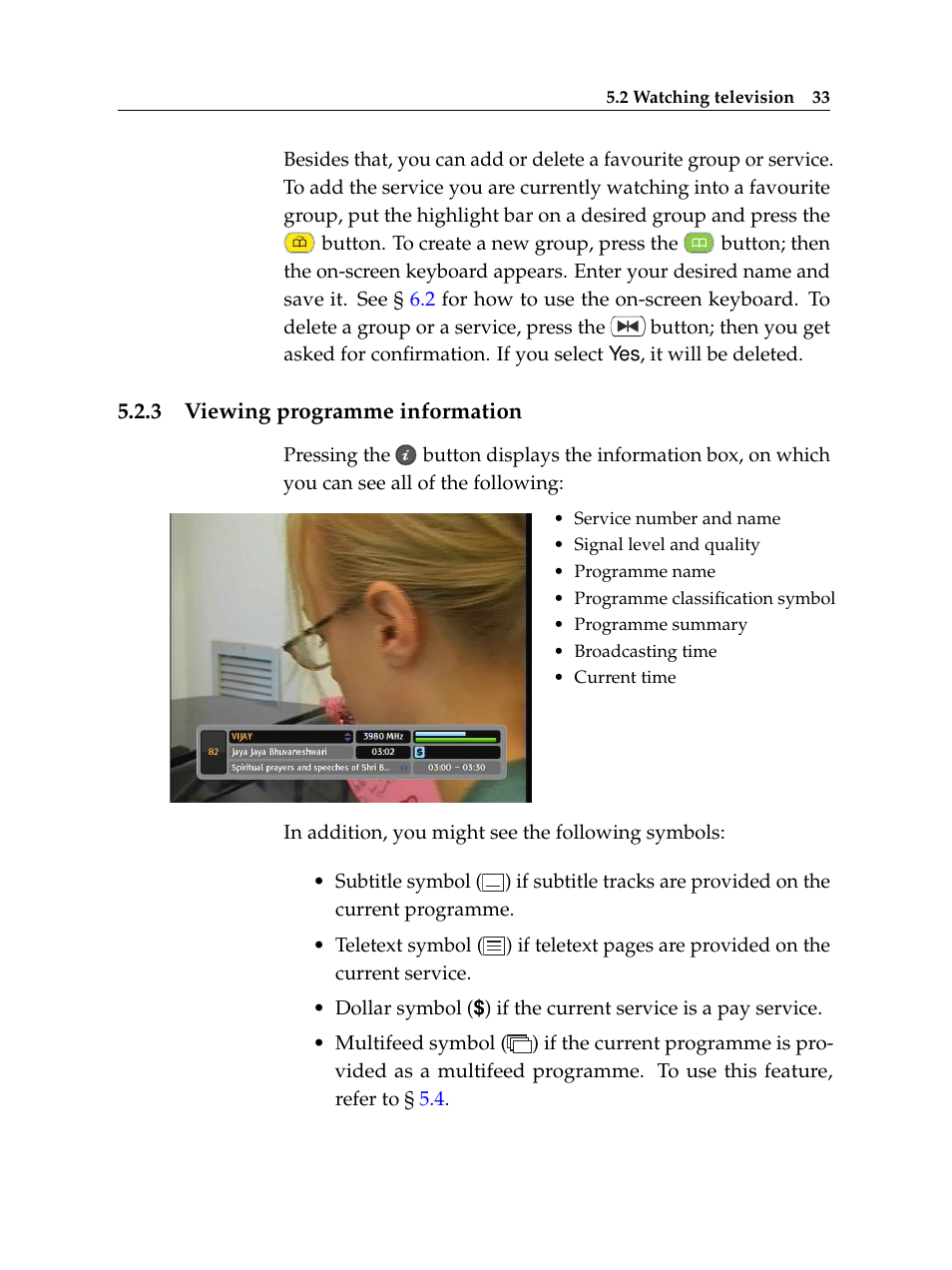 3 viewing programme information, Viewing programme information | Topfield TF 500 PVRC User Manual | Page 39 / 78