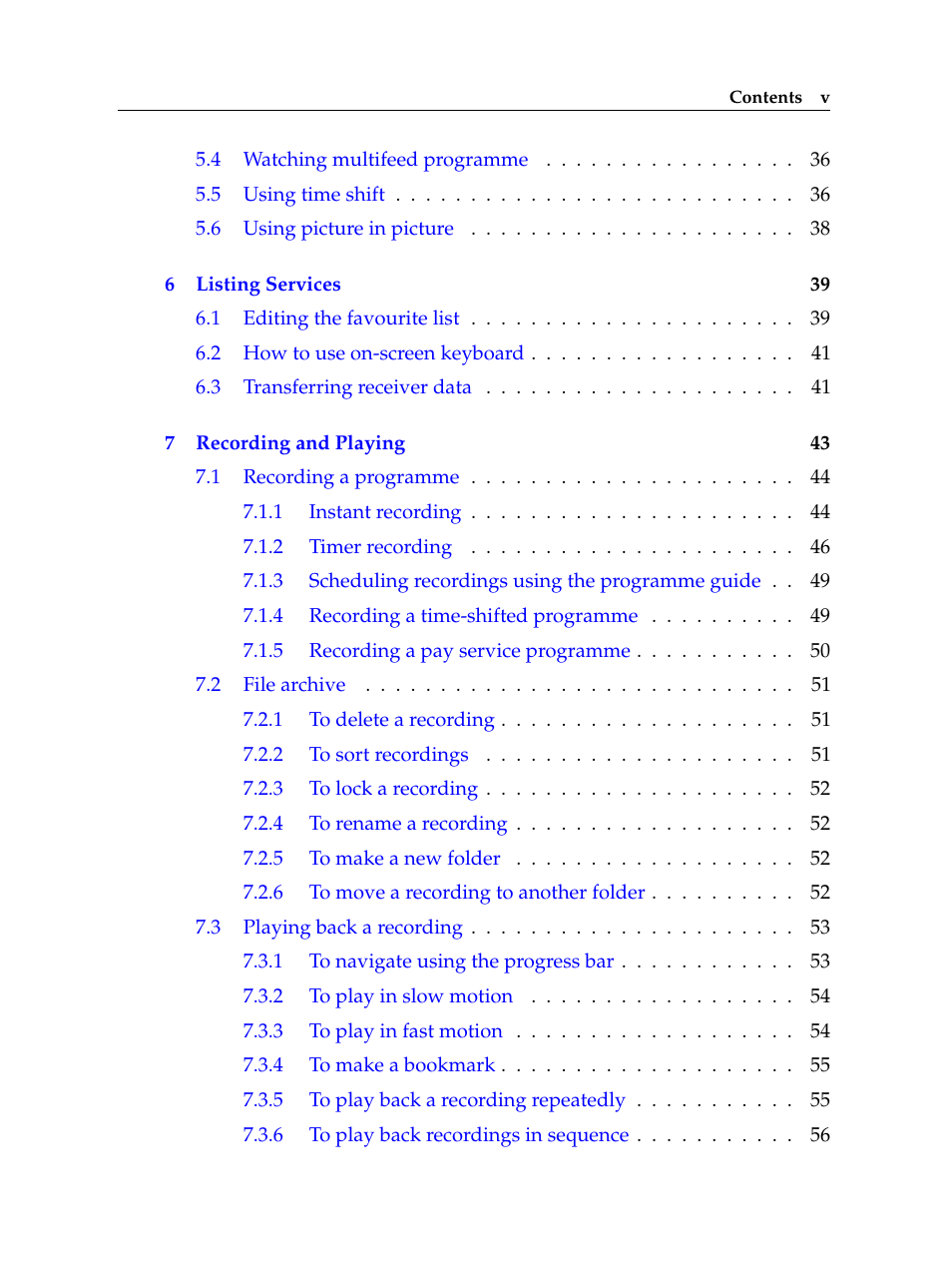 Topfield TF 500 PVRC User Manual | Page 5 / 78