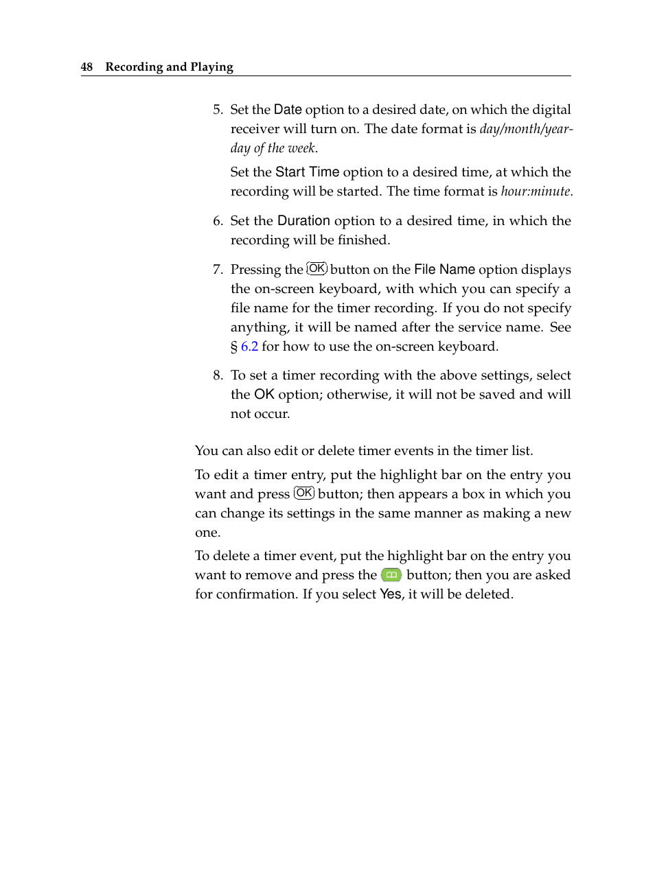 Topfield TF 500 PVRC User Manual | Page 54 / 78