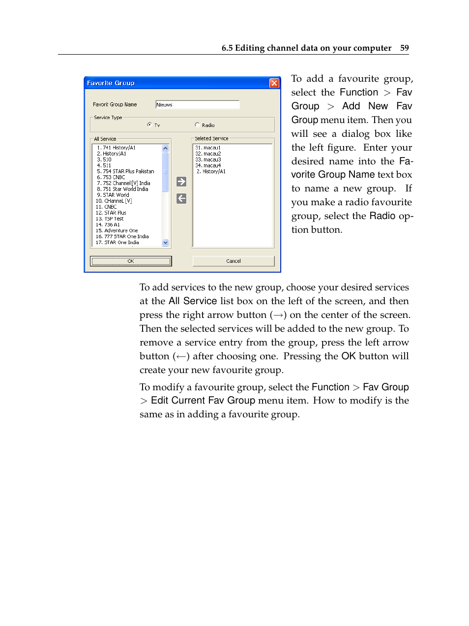 Topfield TF 6000 PVR User Manual | Page 67 / 120