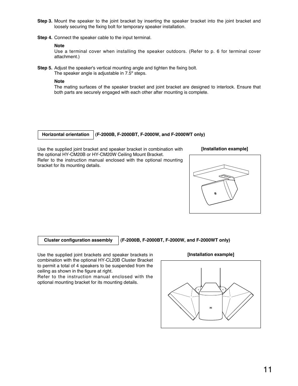 TOA Electronics F-2000B User Manual | Page 11 / 20