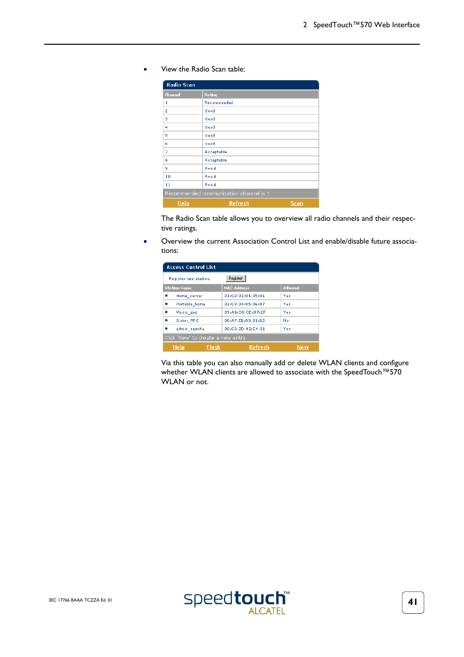 TOA Electronics SPEEDTOUCH 570 User Manual | Page 41 / 48