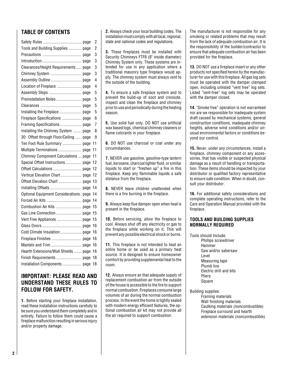 TOA Electronics BR-42 User Manual | Page 2 / 20