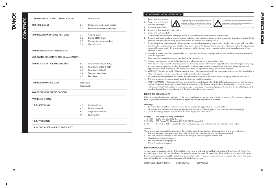 TOA Electronics 8D User Manual | Page 2 / 10
