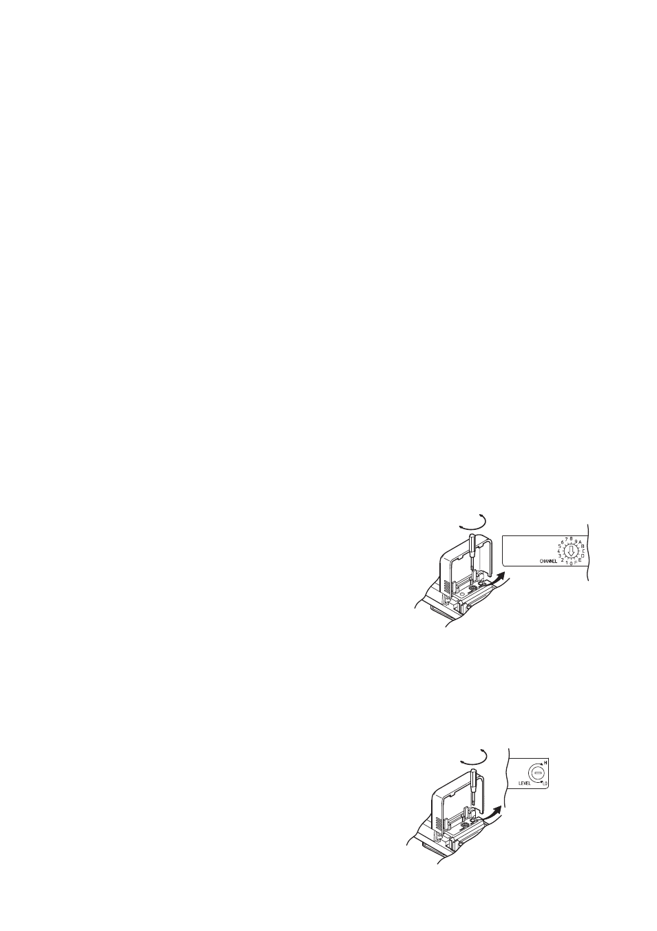 Channel number setting, Audio level adjustment (sensitivity control), Distance between the microphone and the mouth | Operational hints | TOA Electronics WM-4310H User Manual | Page 6 / 8