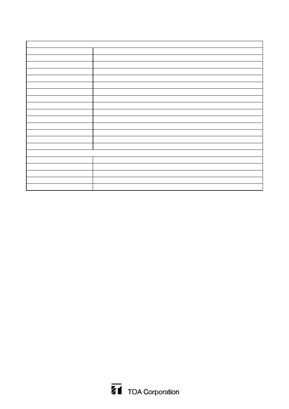 TOA Electronics WM-4310H User Manual | Page 8 / 8