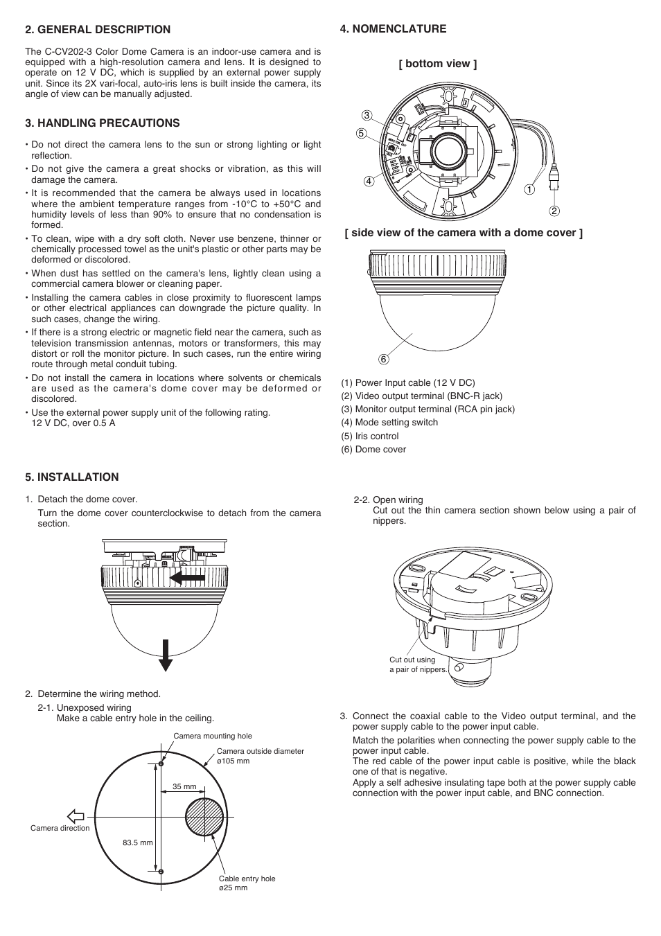 TOA Electronics C-CV202-3 CU User Manual | Page 2 / 4