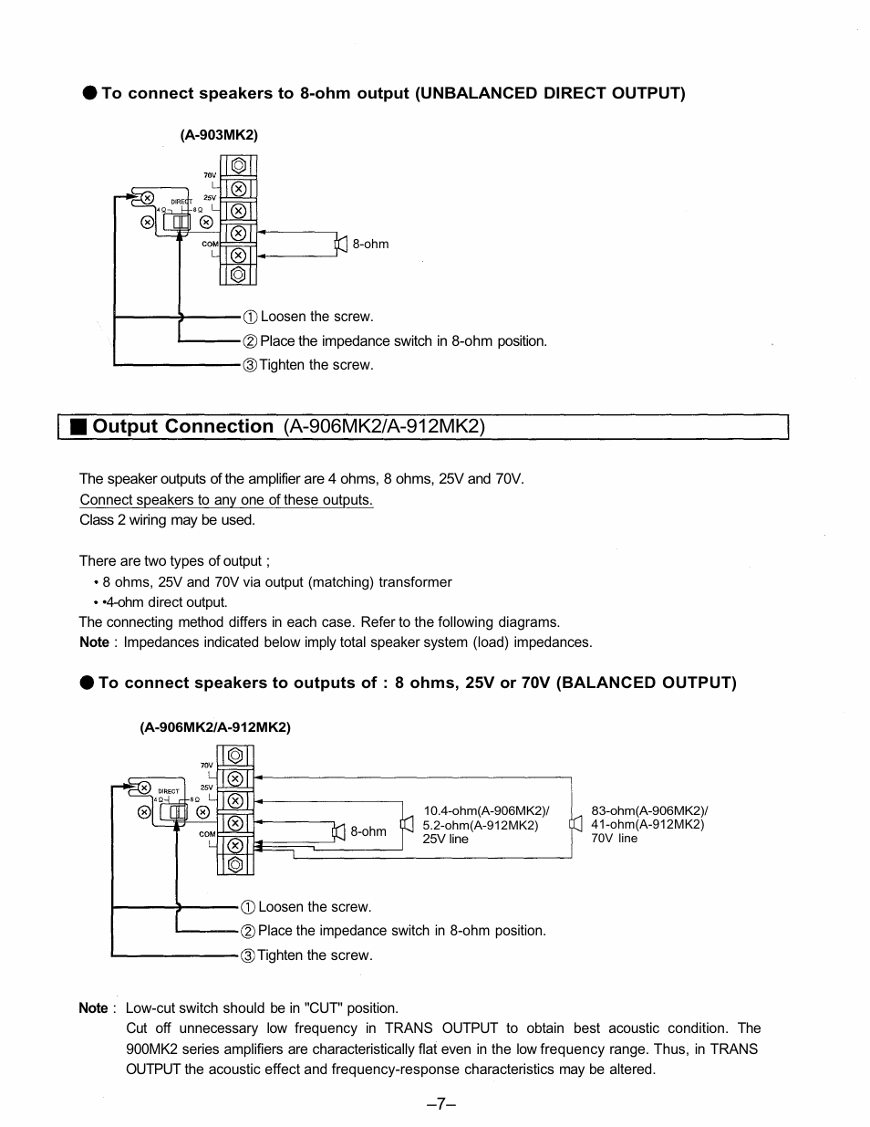 TOA Electronics A-903MK2 User Manual | Page 7 / 12