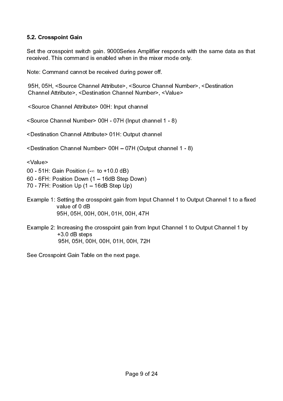 TOA Electronics 9000 Series User Manual | Page 9 / 24