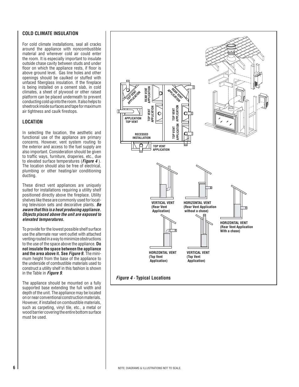 Cold climate insulation, Location, Figure 4 | Typical locations | TOA Electronics SSDVT-4035CNM User Manual | Page 6 / 40