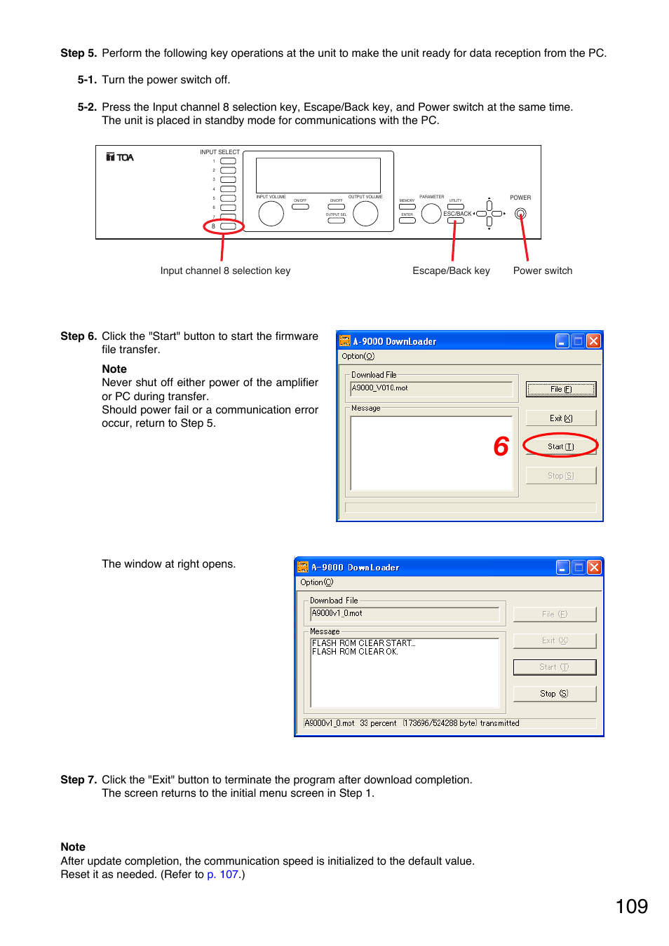TOA Electronics A-9120DH User Manual | Page 109 / 136
