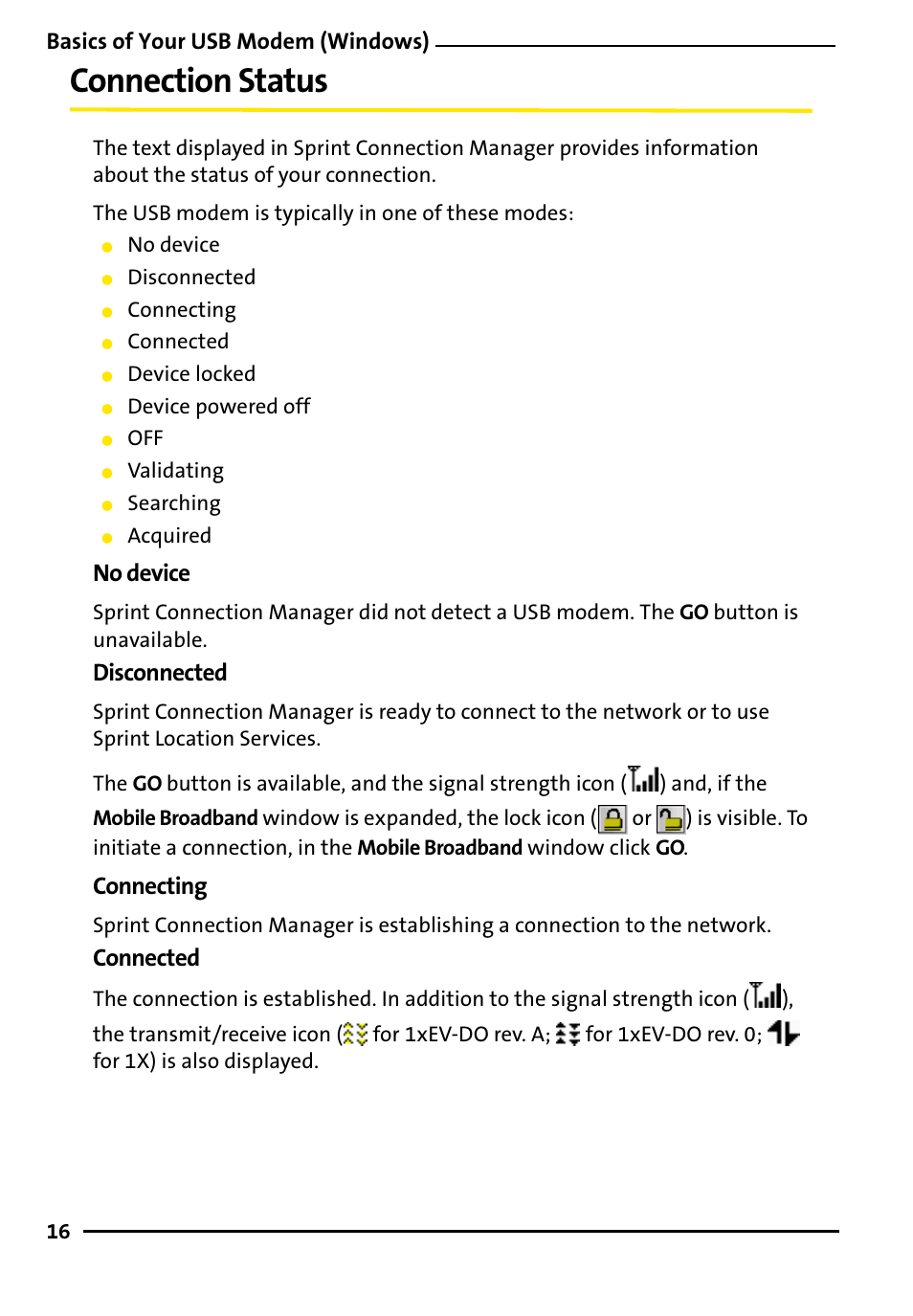 Connection status, No device, Disconnected | Connecting, Connected | TOA Electronics 595U User Manual | Page 26 / 52