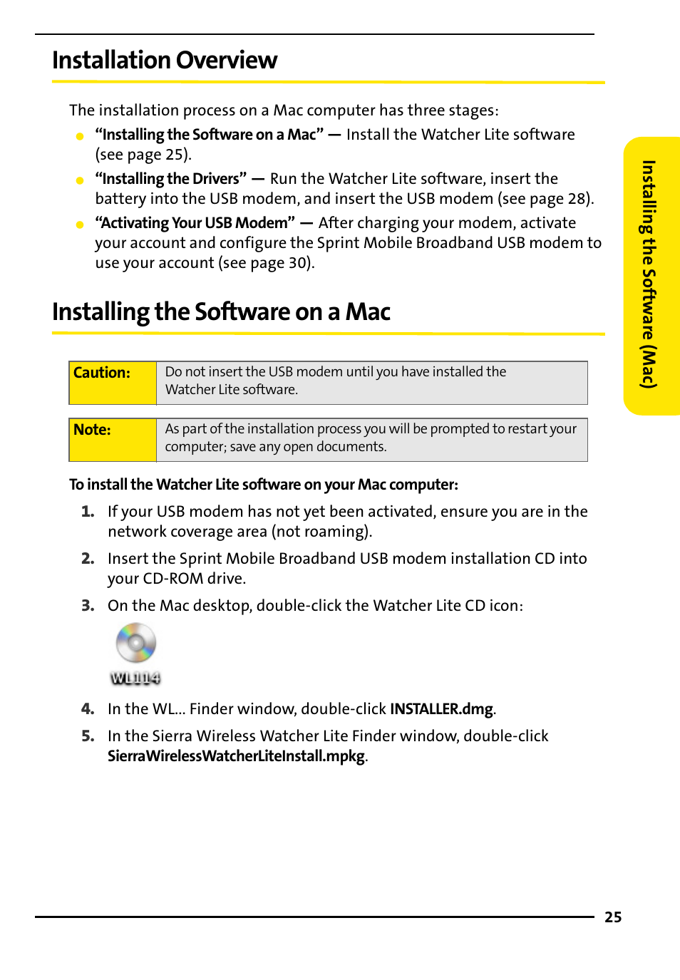 Installation overview, Installing the software on a mac | TOA Electronics 595U User Manual | Page 35 / 52