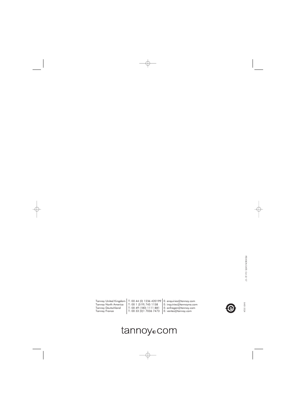 TOA Electronics IW60EFX User Manual | Page 12 / 12