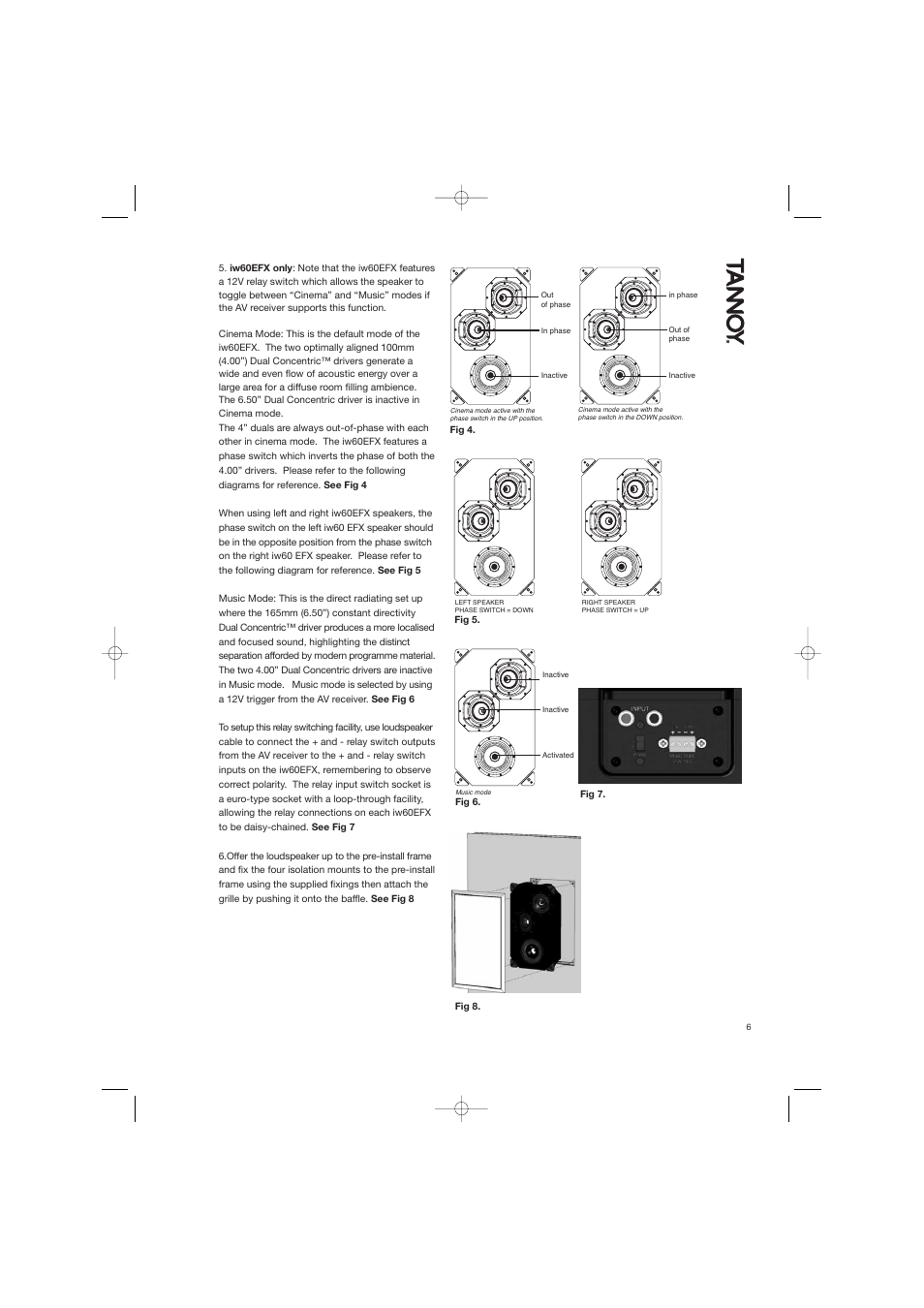 TOA Electronics IW60EFX User Manual | Page 7 / 12
