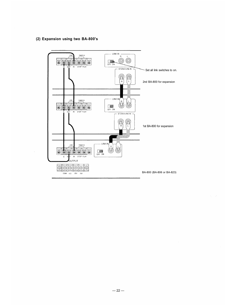 TOA Electronics BA-800 User Manual | Page 22 / 31