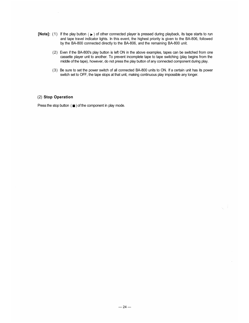 TOA Electronics BA-800 User Manual | Page 24 / 31
