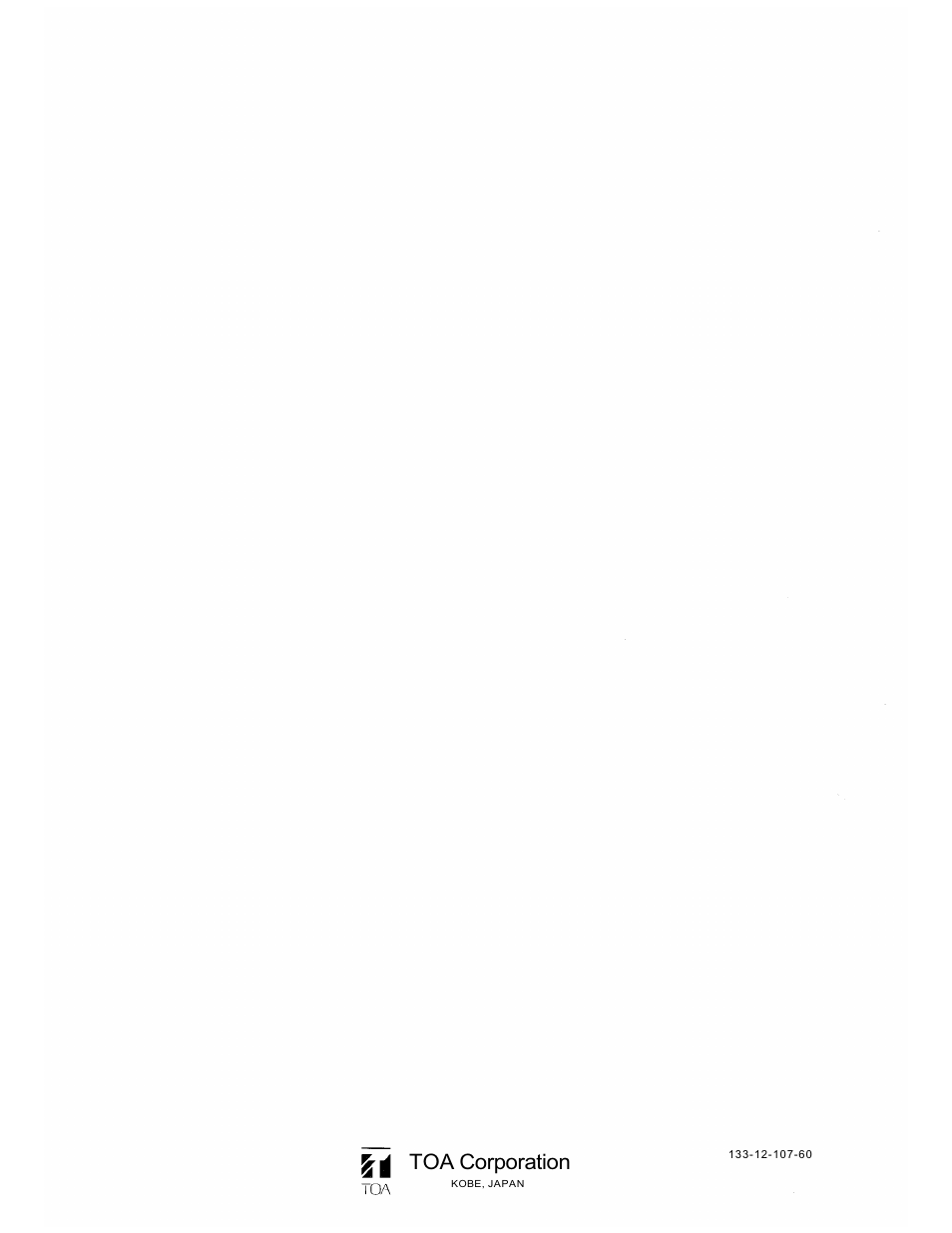 Toa corporation | TOA Electronics BA-800 User Manual | Page 31 / 31