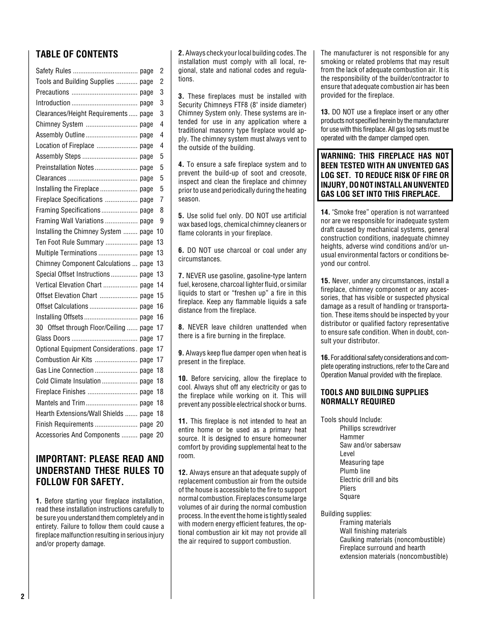 TOA Electronics CST-38 User Manual | Page 2 / 24