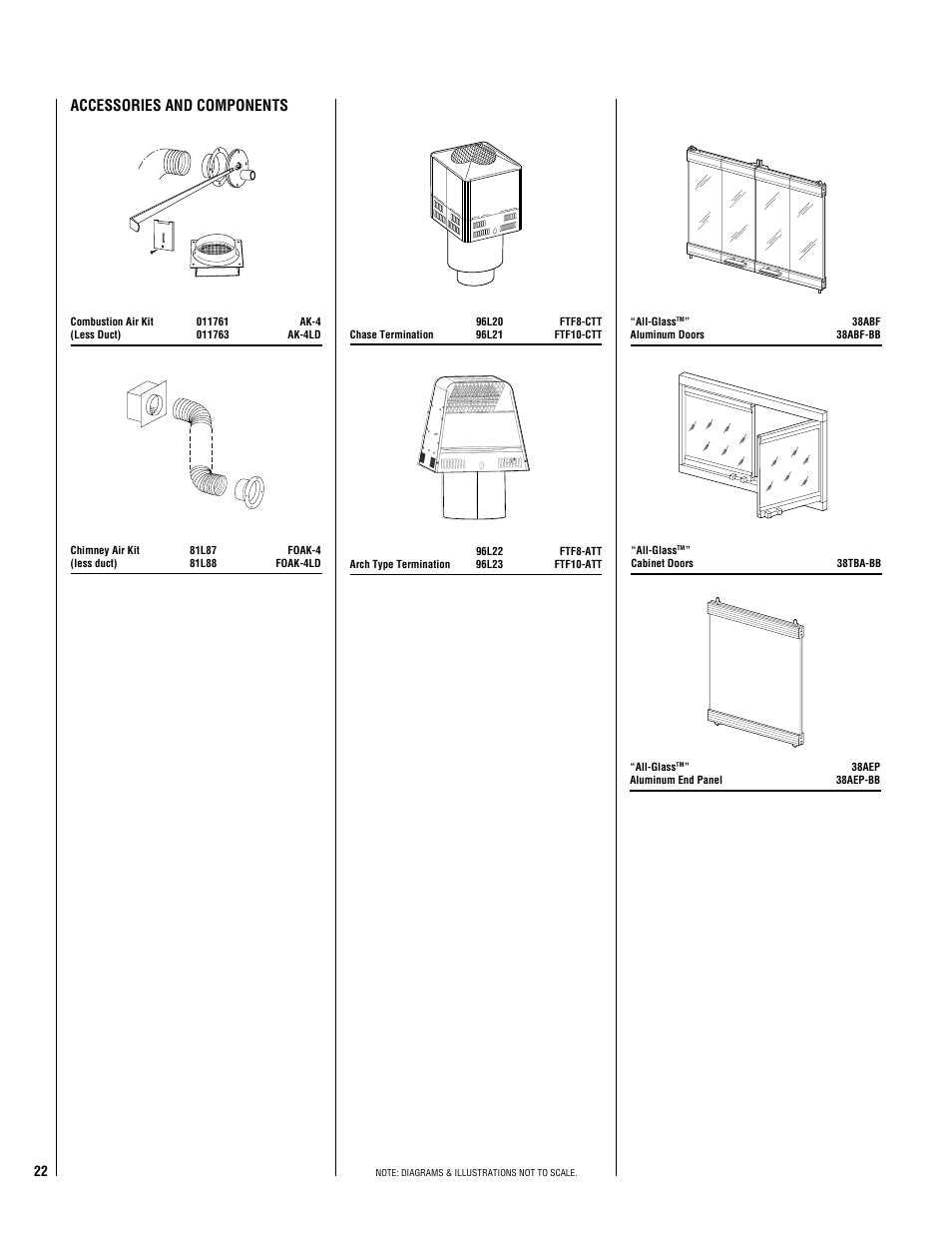 Accessories and components | TOA Electronics CST-38 User Manual | Page 22 / 24