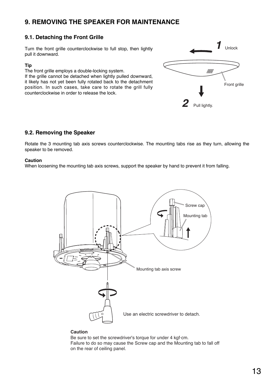 TOA Electronics F-122CU2 User Manual | Page 13 / 16