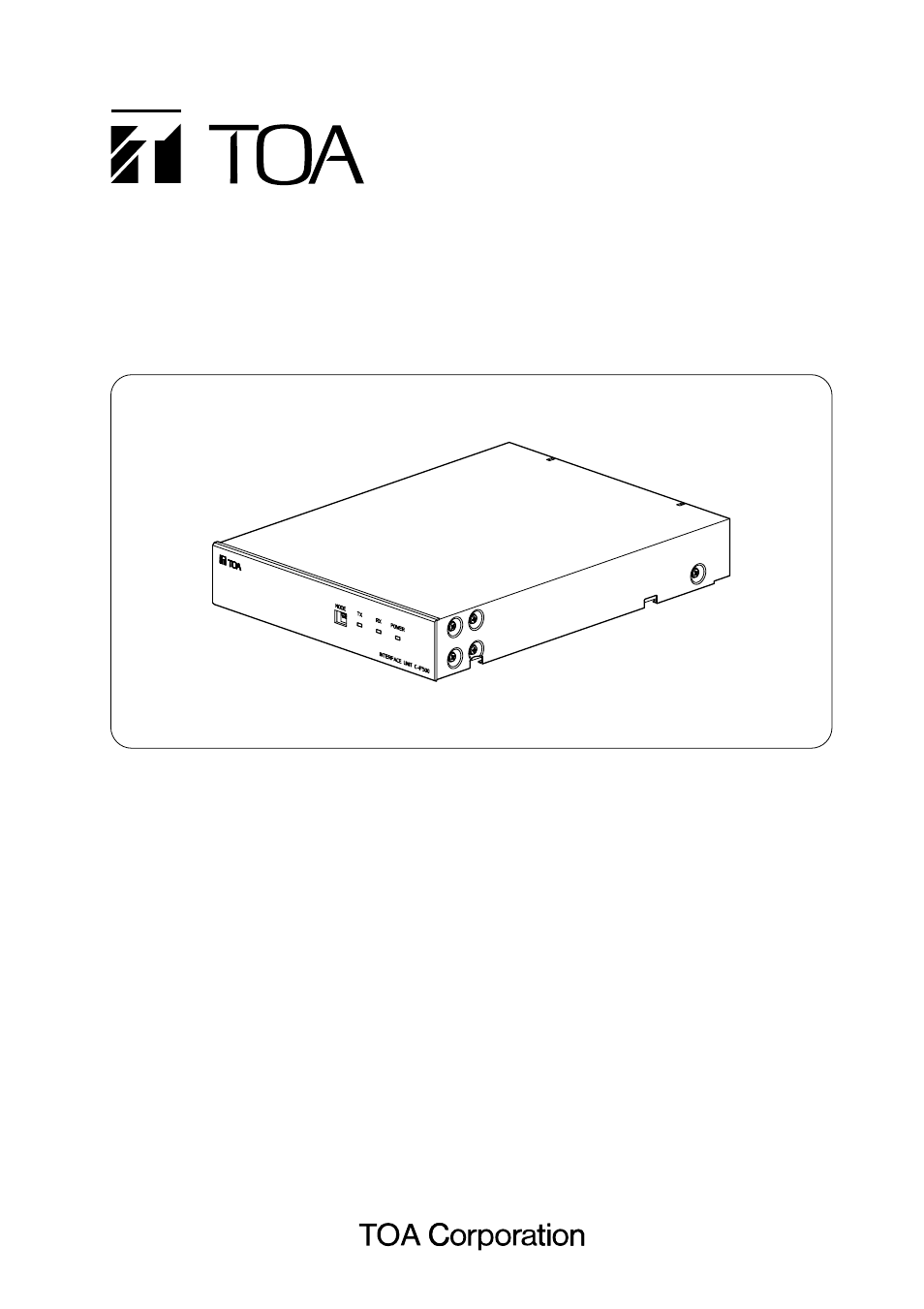 TOA Electronics C-IF500 User Manual | 8 pages