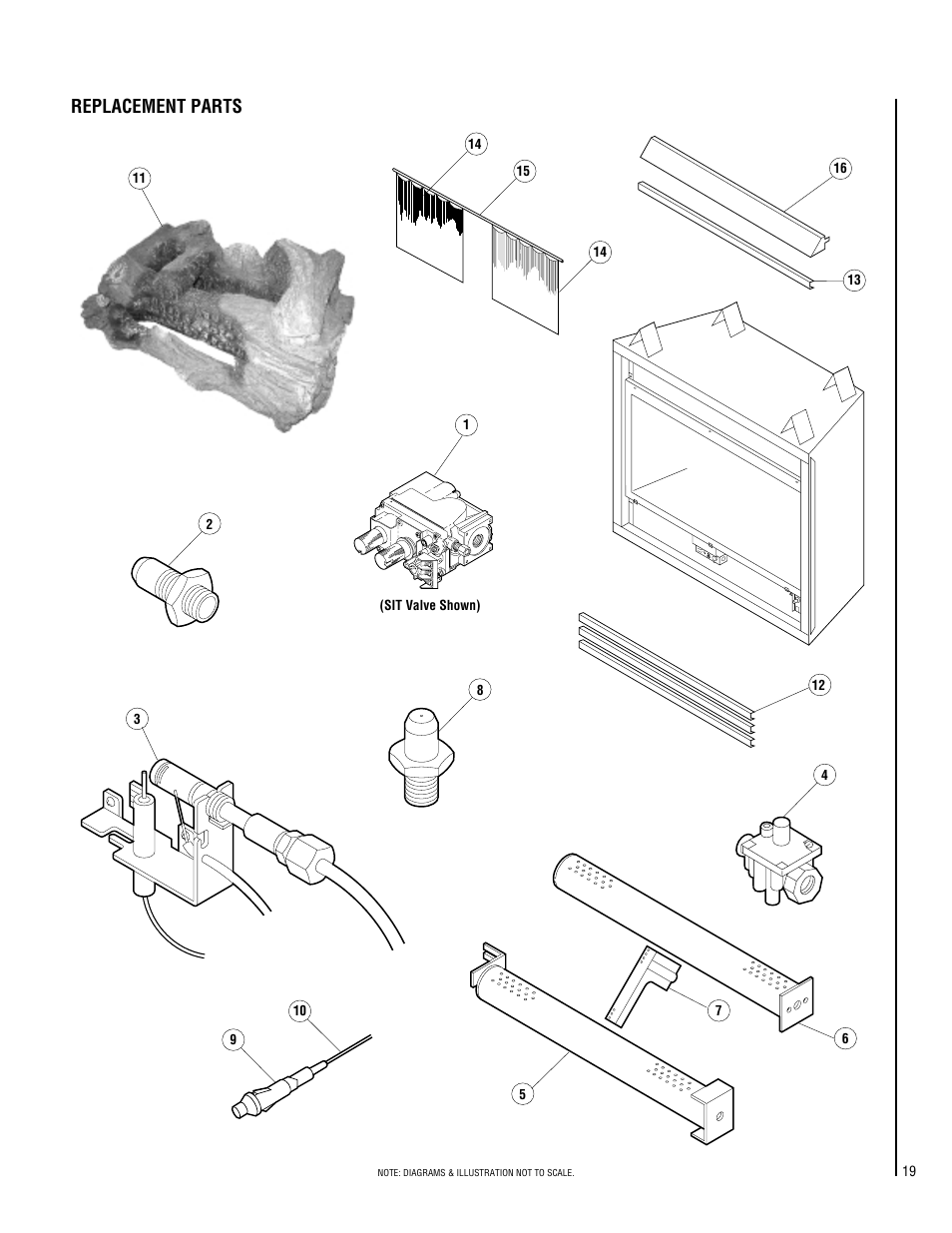 Replacement parts | TOA Electronics VF5000-CMP-2 User Manual | Page 19 / 20