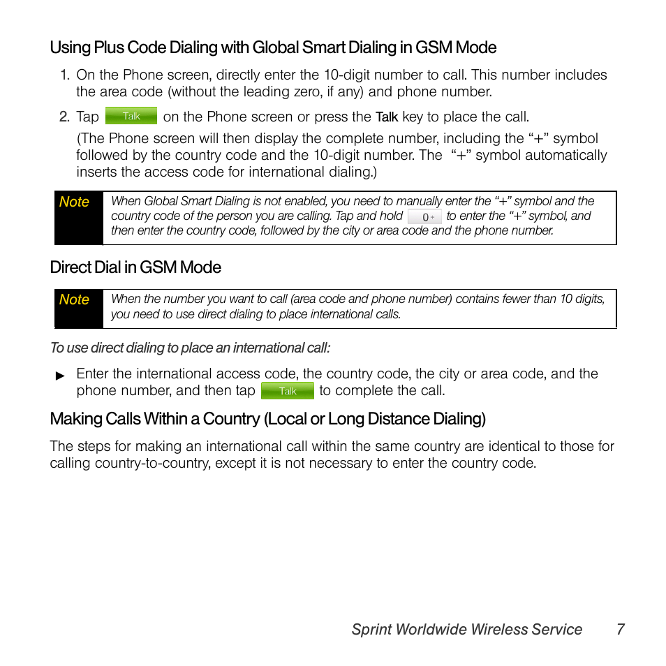 Direct dial in gsm mode | TOA Electronics PPCT7380SP User Manual | Page 11 / 26