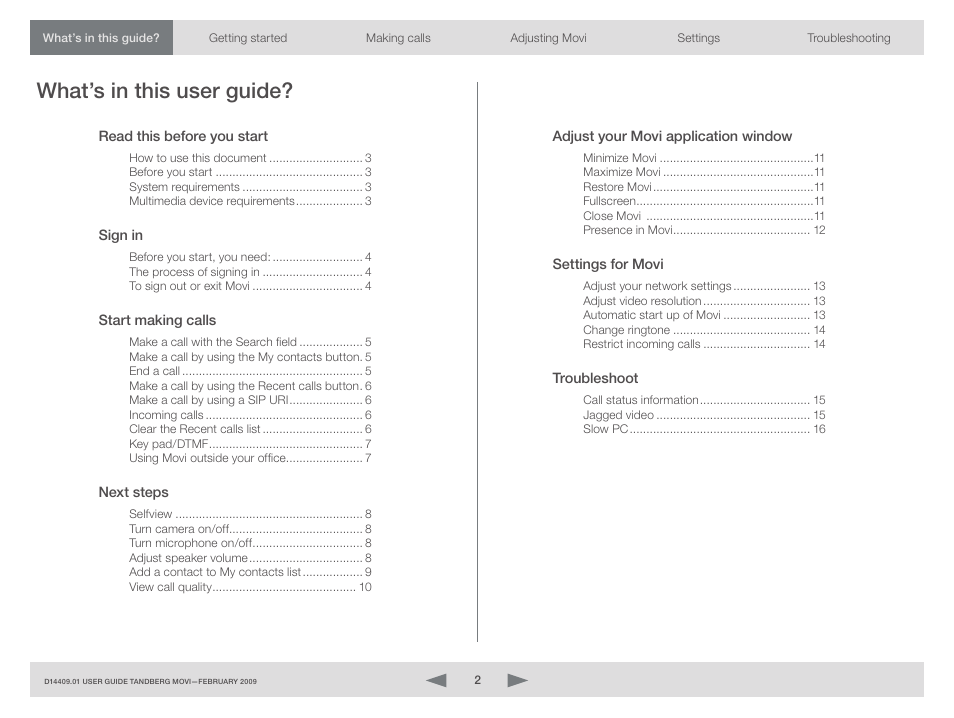 What’s in this user guide | TOA Electronics MOVI D14409.01 User Manual | Page 2 / 17