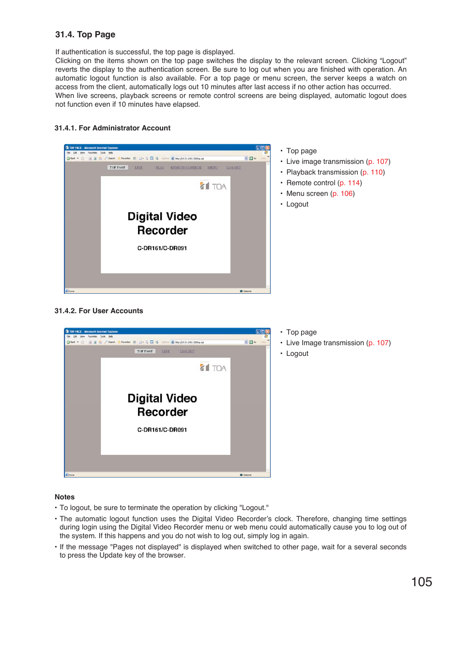 TOA Electronics C-DR161 CU Series User Manual | Page 105 / 130